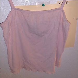 Baby pink ripped tank